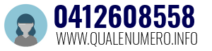 Numero di telefono 0412608558 0412608558