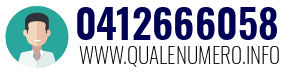 Numero di telefono 0412666058 0412666058
