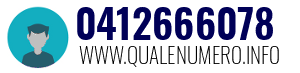 Numero di telefono 0412666078 0412666078