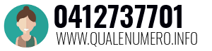 Numero di telefono 0412737701 0412737701