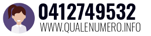 Numero di telefono 0412749532 0412749532