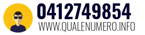 Numero di telefono 0412749854 0412749854