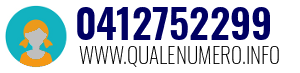 Numero di telefono 0412752299 0412752299