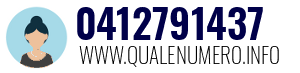 Numero di telefono 0412791437 0412791437