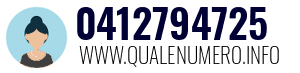 Numero di telefono 0412794725 0412794725