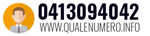 Numero di telefono 0413094042 0413094042