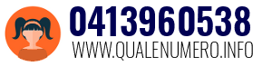 Numero di telefono 0413960538 0413960538