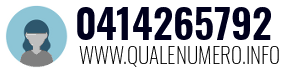 Numero di telefono 0414265792 0414265792