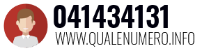 Numero di telefono 041434131 041434131