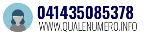 Numero di telefono 041435085378 041435085378