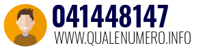 Numero di telefono 041448147 041448147