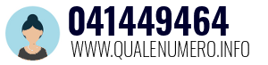 Numero di telefono 041449464 041449464