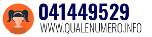Numero di telefono 041449529 041449529