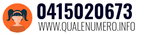 Numero di telefono 0415020673 0415020673