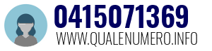 Numero di telefono 0415071369 0415071369