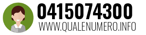 Numero di telefono 0415074300 0415074300