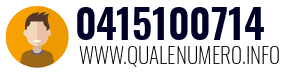 Numero di telefono 0415100714 0415100714