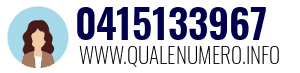 Numero di telefono 0415133967 0415133967