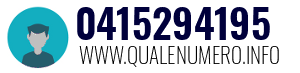 Numero di telefono 0415294195 0415294195