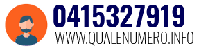 Numero di telefono 0415327919 0415327919