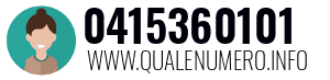 Numero di telefono 0415360101 0415360101