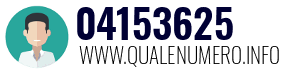 Numero di telefono 04153625 04153625