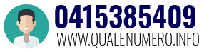 Numero di telefono 0415385409 0415385409