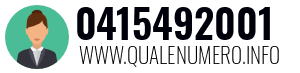Numero di telefono 0415492001 0415492001