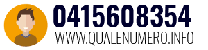 Numero di telefono 0415608354 0415608354