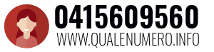 Numero di telefono 0415609560 0415609560