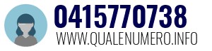 Numero di telefono 0415770738 0415770738