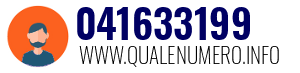 Numero di telefono 041633199 041633199