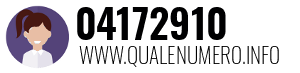 Numero di telefono 04172910 04172910