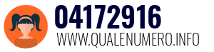Numero di telefono 04172916 04172916