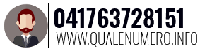 Numero di telefono 041763728151 041763728151