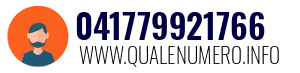 Numero di telefono 041779921766 041779921766