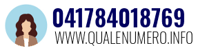 Numero di telefono 041784018769 041784018769