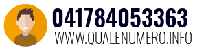 Numero di telefono 041784053363 041784053363