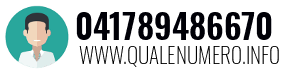 Numero di telefono 041789486670 041789486670