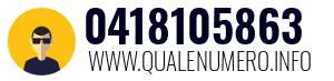 Numero di telefono 0418105863 0418105863