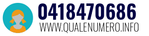Numero di telefono 0418470686 0418470686