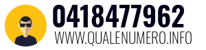 Numero di telefono 0418477962 0418477962