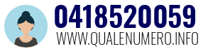 Numero di telefono 0418520059 0418520059