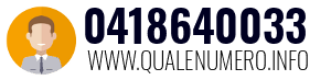 Numero di telefono 0418640033 0418640033