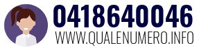 Numero di telefono 0418640046 0418640046