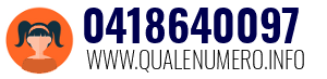 Numero di telefono 0418640097 0418640097
