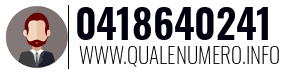 Numero di telefono 0418640241 0418640241