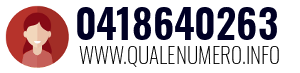 Numero di telefono 0418640263 0418640263