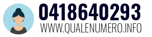 Numero di telefono 0418640293 0418640293