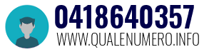 Numero di telefono 0418640357 0418640357